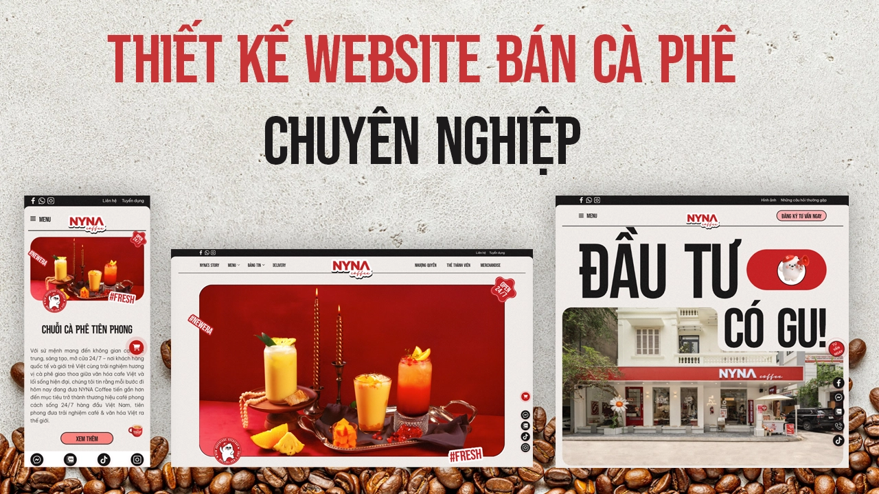 Thiết kế website quán cà phê chuyên nghiệp 8 Lê Phúc chuyên thiết kế website quán cà phê chuẩn SEO và UX/UI