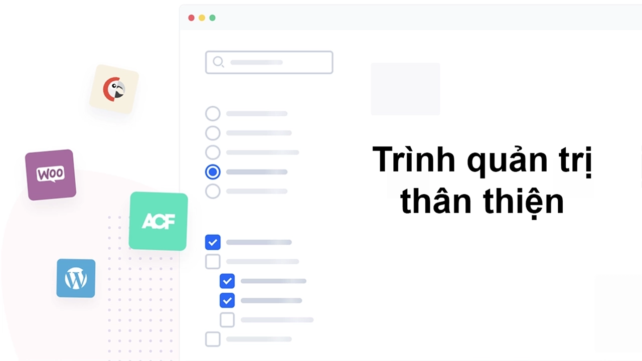Dịch vụ thiết kế website WordPress chuyên nghiệp, chuẩn seo 9 Trình quản trị website WordPress tối ưu mượt mà kéo thả Elementor Pro dễ sử dụng