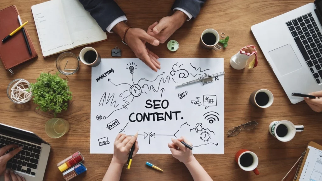 Quy trình sáng tạo nội dung chuẩn SEO hướng đến người dùng.