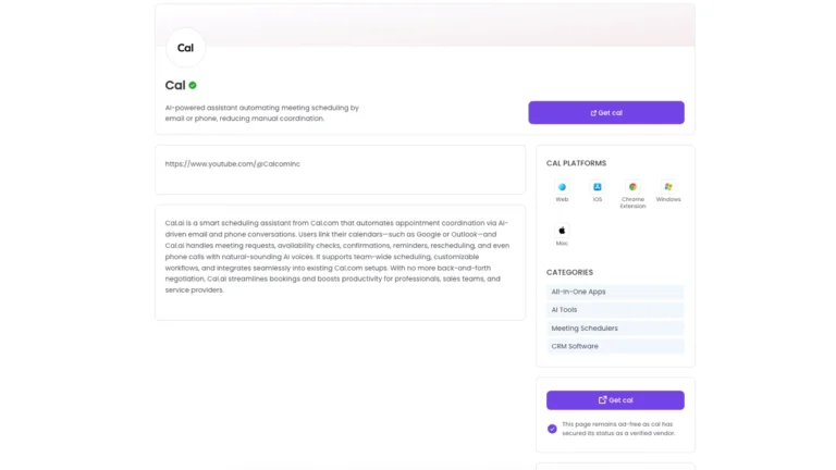 Bố cục trang chi tiết công cụ affiliate hiển thị thông tin chuyên nghiệp và chuẩn SEO.