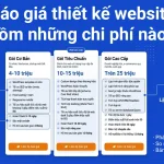 Báo giá thiết kế website gồm những chi phí nào?